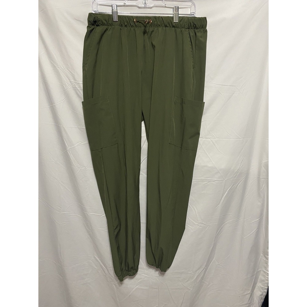 GT Performance Women's XL Scrub Joggers Green Preowned Wrinkle Resistant